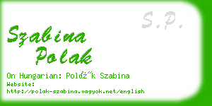szabina polak business card
